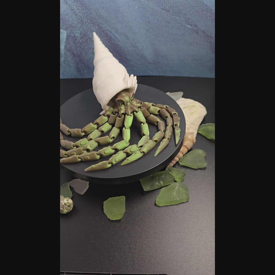 Cone Shell Articulated Squid